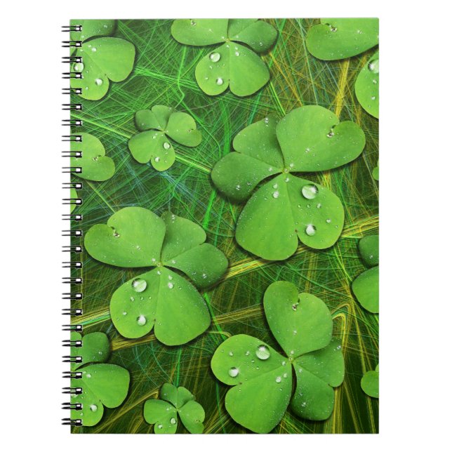 Cuaderno Green Shamrock St Patrick's iPhone 5 Funda-Mate (Frente)
