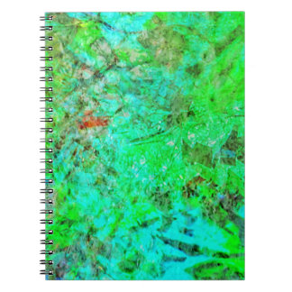 Cuaderno Green texture abstract Spiral Photo Notebook,Rosy
