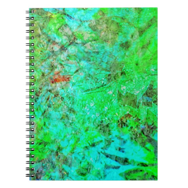 Cuaderno Green texture abstract Spiral Photo Notebook,Rosy  (Frente)