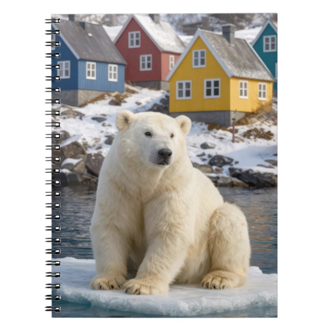 Cuaderno Greenland Polar Bear On an Ice Floe (Frente)