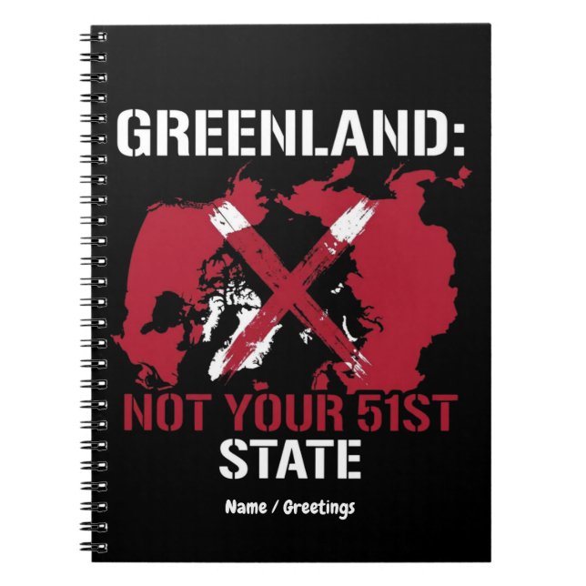 Cuaderno Greenland Sovereignty Not Your 51st State Arctic  (Frente)