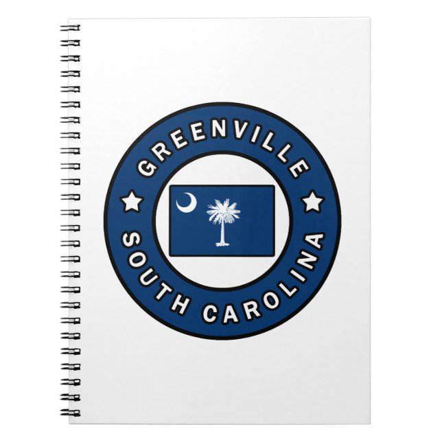 Cuaderno Greenville Carolina del Sur (Frente)