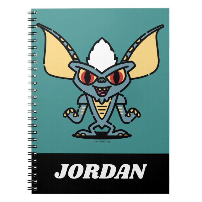 Cuaderno Gremlins | Cómic de Stripe Cute | Añadir su nombre (Frente)