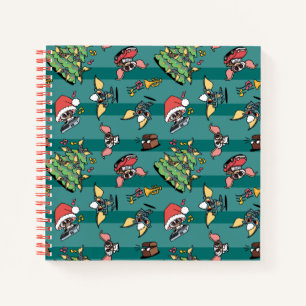 Cuaderno Gremlins   Patrón de Navidades de historietas simp