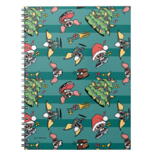 Cuaderno Gremlins   Patrón de Navidades de historietas simp