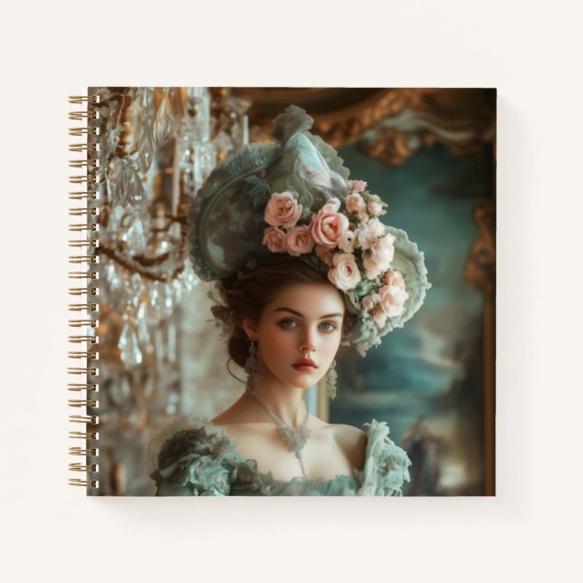 Cuaderno Greta en bloc de notas de espiral verde (Anverso)