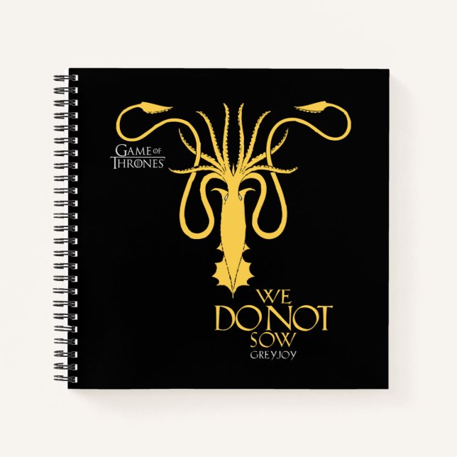 Cuaderno Greyjoy Sigil - We Do Not Sow (Anverso)