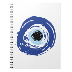 Cuaderno Griego artificial de ojos malvados