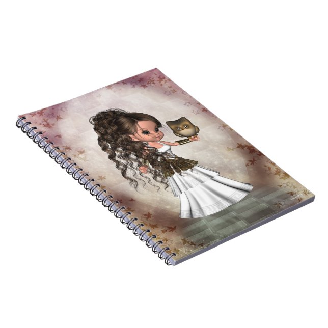 Cuaderno griego hermoso de la diosa de Kawaii (Lado Derecho)