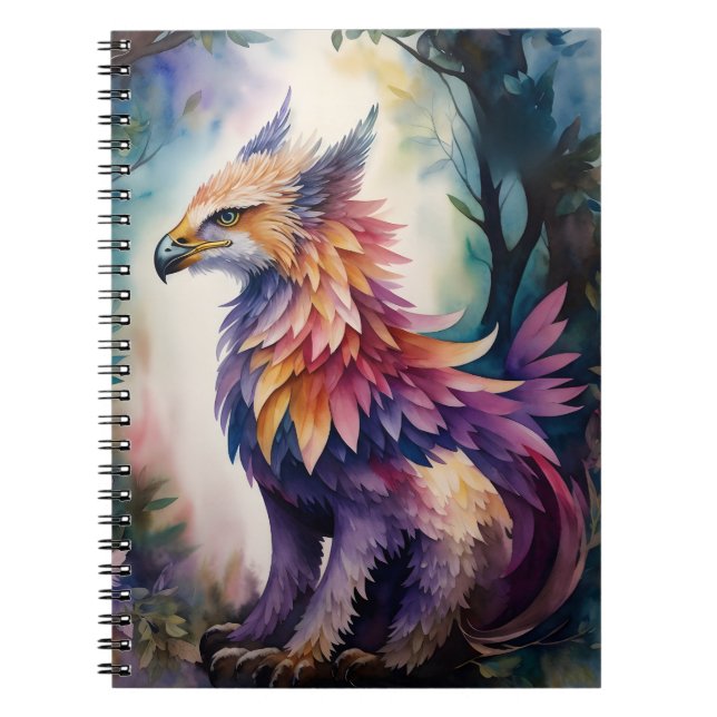 Cuaderno Griffin Noche Bosque Multicolor Watercolor (Frente)