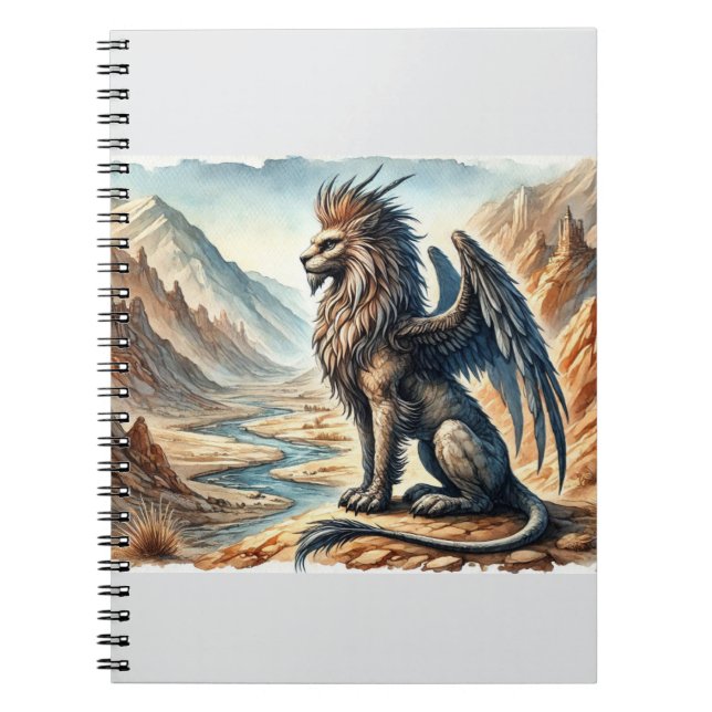 Cuaderno Grifos, Dragones y paisajes desolados (Frente)
