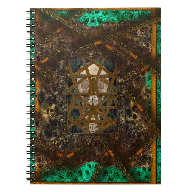Cuaderno Grilletes de necromancia y maldiciones en el suelo (Frente)