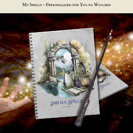 Cuaderno Grimoire, libro de hechizos de adolescencia person