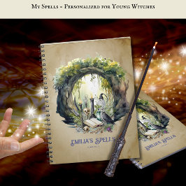 Cuaderno Grimoire, libro de hechizos de adolescencia person
