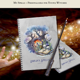 Cuaderno Grimoire, libro de hechizos de adolescencia person