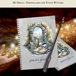 Cuaderno Grimoire, libro de hechizos de adolescencia person