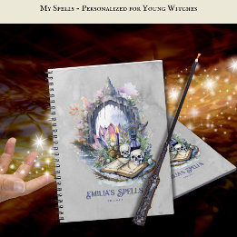 Cuaderno Grimoire, libro de hechizos de adolescencia person