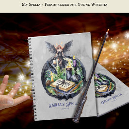 Cuaderno Grimoire, libro de hechizos de adolescencia person