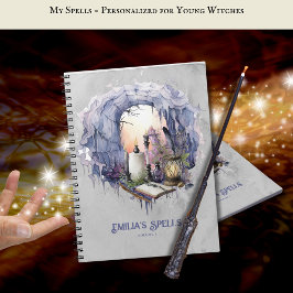 Cuaderno Grimoire, libro de hechizos de adolescencia person