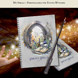 Cuaderno Grimoire, libro de hechizos de adolescencia person