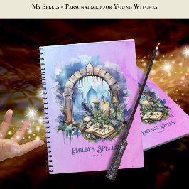 Cuaderno Grimoire, libro de hechizos de adolescencia person