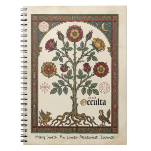 Cuaderno Grimorio Alquímico Rosa Oculta