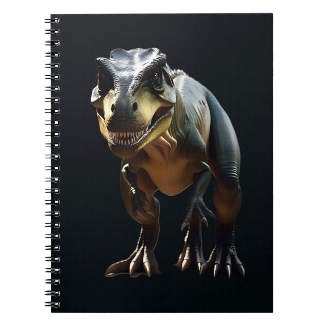 Cuaderno **"Grin temerosa: La sonriente T-Rex"** (Frente)
