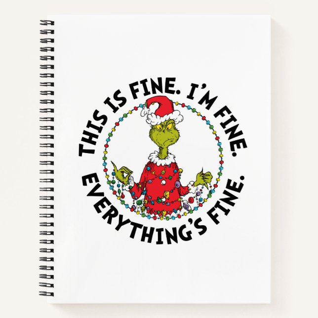 Cuaderno Grinch | Everything's Fine (Anverso)