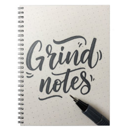 Cuaderno Grind Notes Journal - Diseño de estilo manuscrito