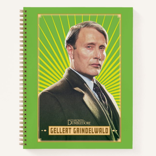 Cuaderno Grindelwald Carácter gráfico Gellert Grindelwald (Anverso)