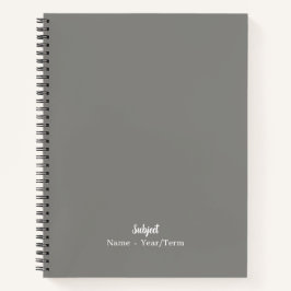Cuaderno Gris