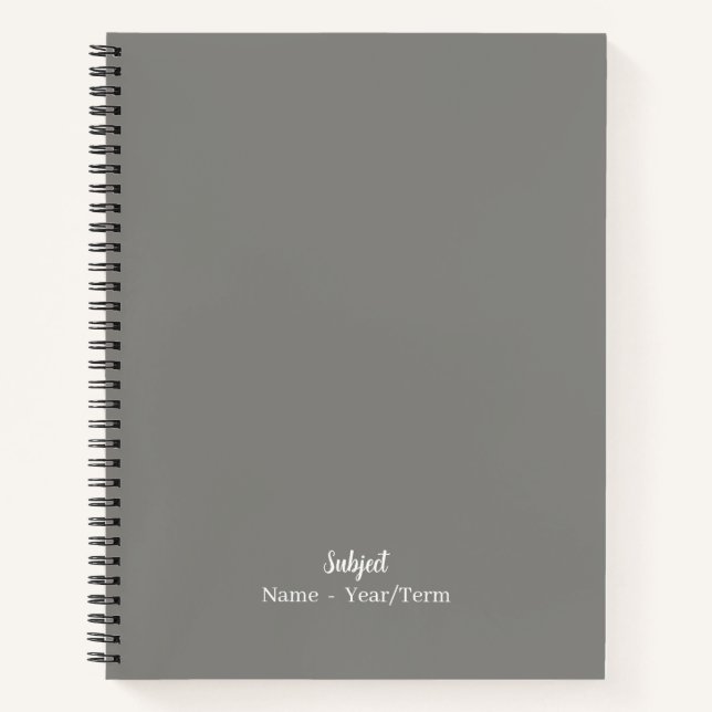 Cuaderno Gris (Anverso)