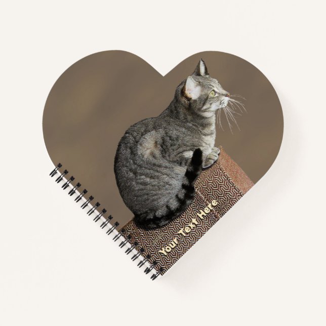 Cuaderno Gris ahumado gato de tabulación (Anverso)