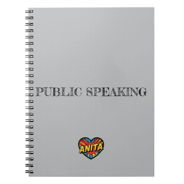 Cuaderno Gris Anita Heart (Frente)