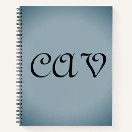 Cuaderno Gris azul  