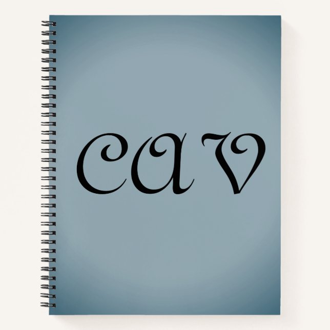 Cuaderno Gris azul   (Anverso)