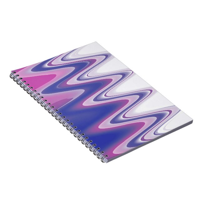 Cuaderno Gris azul de Fuchsia (Lado Derecho)