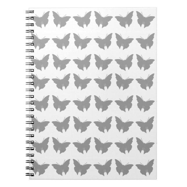 Cuaderno Gris Bold Butterflies (Frente)