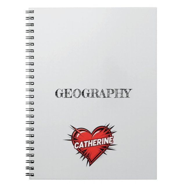 Cuaderno Gris Catherine Heart (Frente)