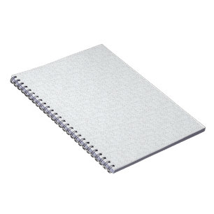 Cuaderno Gris Claro Floral Geométrico   Patrón Moderno de V