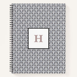 Cuaderno Gris con rosa