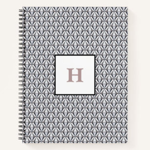 Cuaderno Gris con rosa