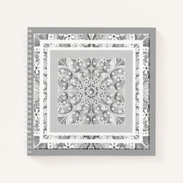 Cuaderno Gris de encaje cerámico