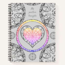 Cuaderno Gris de encaje cerámico