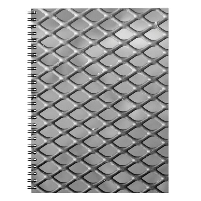 Cuaderno Gris de fondo abstracto (Frente)