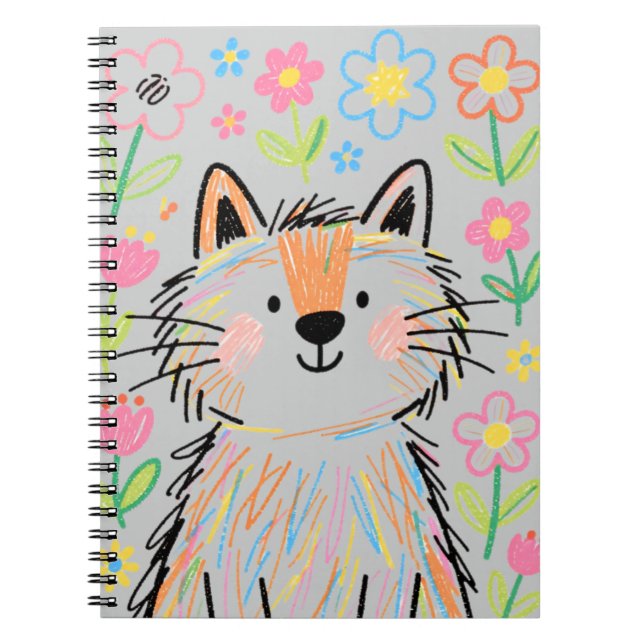 Cuaderno Gris de Gato Garabato (Frente)