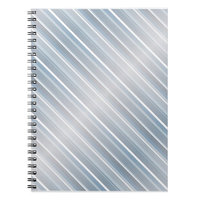 Cuaderno Gris de rayas estilizadas (Frente)