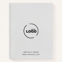 Cuaderno Gris del logotipo profesional de negocios moderno
