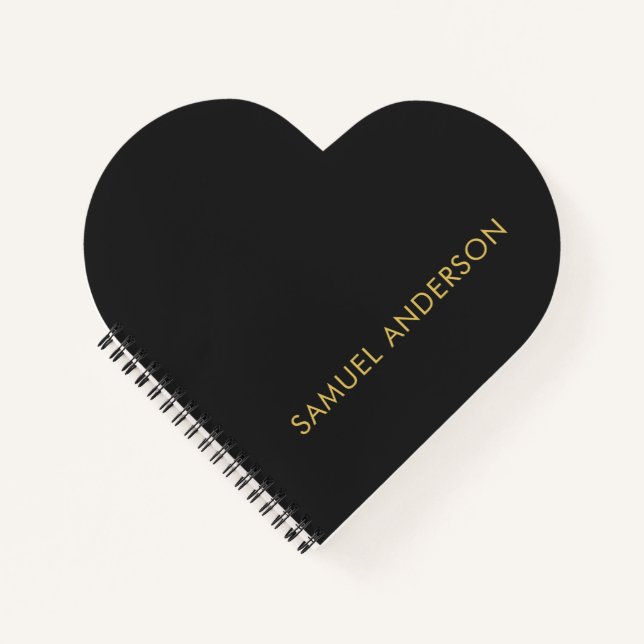 Cuaderno Gris Gold Color Profesional Añadir nombre (Anverso)