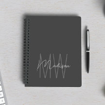 Gris monograma Minimalista moderno